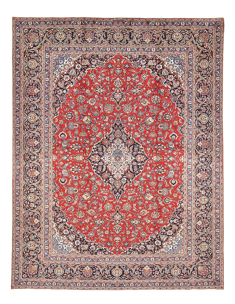 カシャーン 絨毯 398x306cm - ペルシャ絨毯