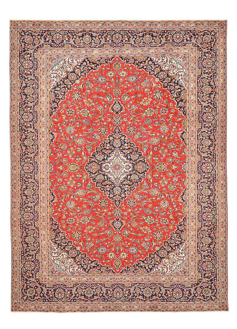 カシャーン 絨毯 394x287cm - ペルシャ絨毯