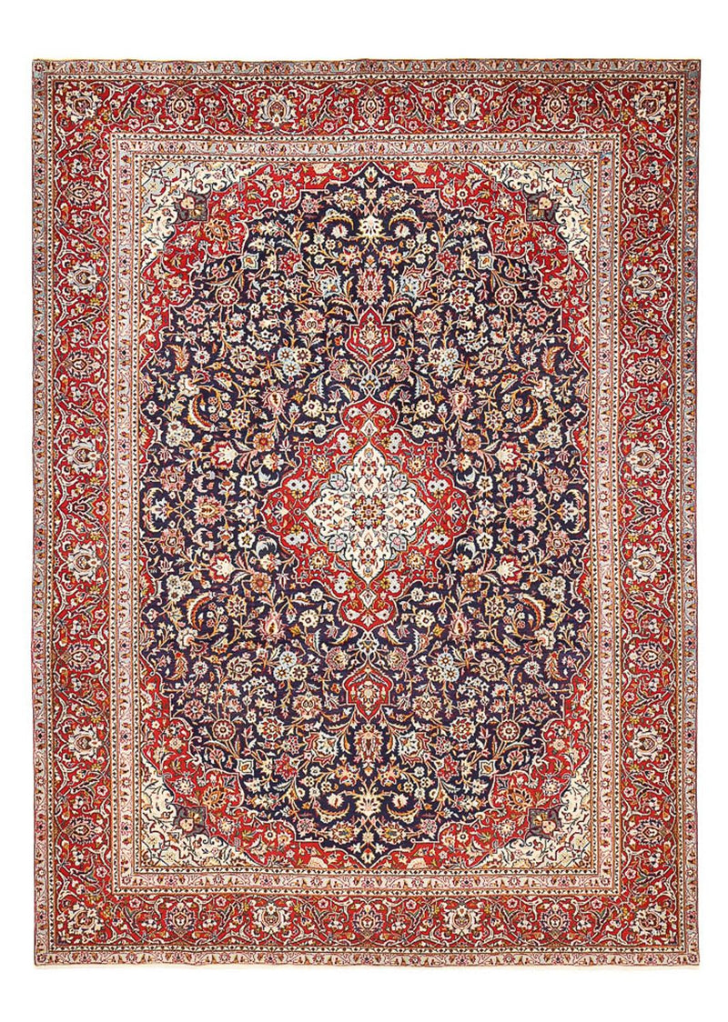 カシャーン 絨毯 374x265cm - ペルシャ絨毯