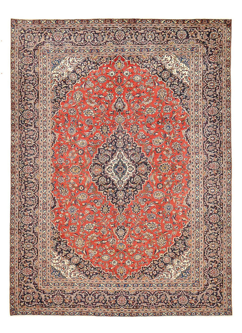 カシャーン 絨毯 387x285cm - ペルシャ絨毯