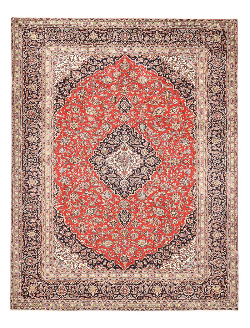 カシャーン 絨毯 398x304cm - ペルシャ絨毯