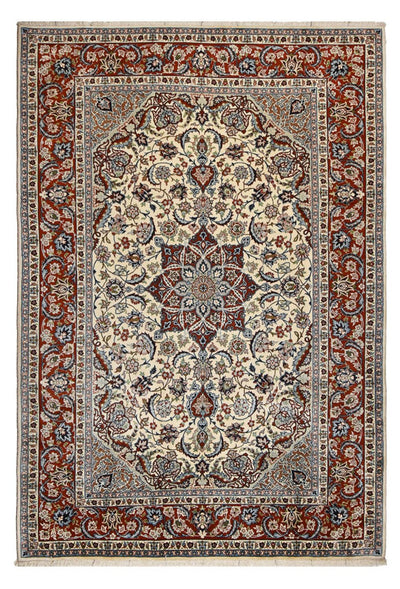イスファハン 絨毯 206x304cm - ペルシャ絨毯