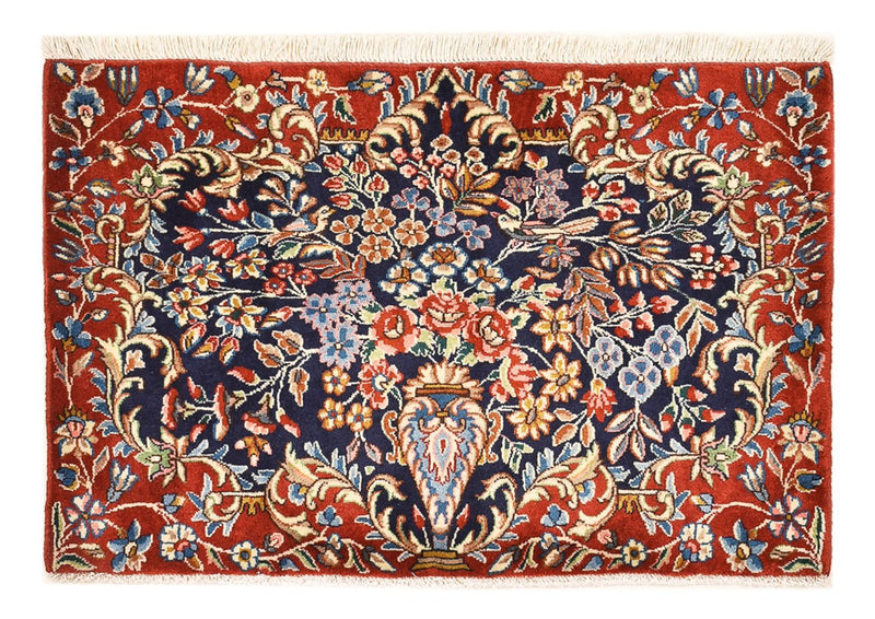ラフサンジャン 絨毯 90x60cm - ペルシャ絨毯