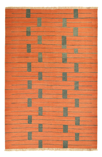 キリム モダン 絨毯 193x291cm - ウールラグ