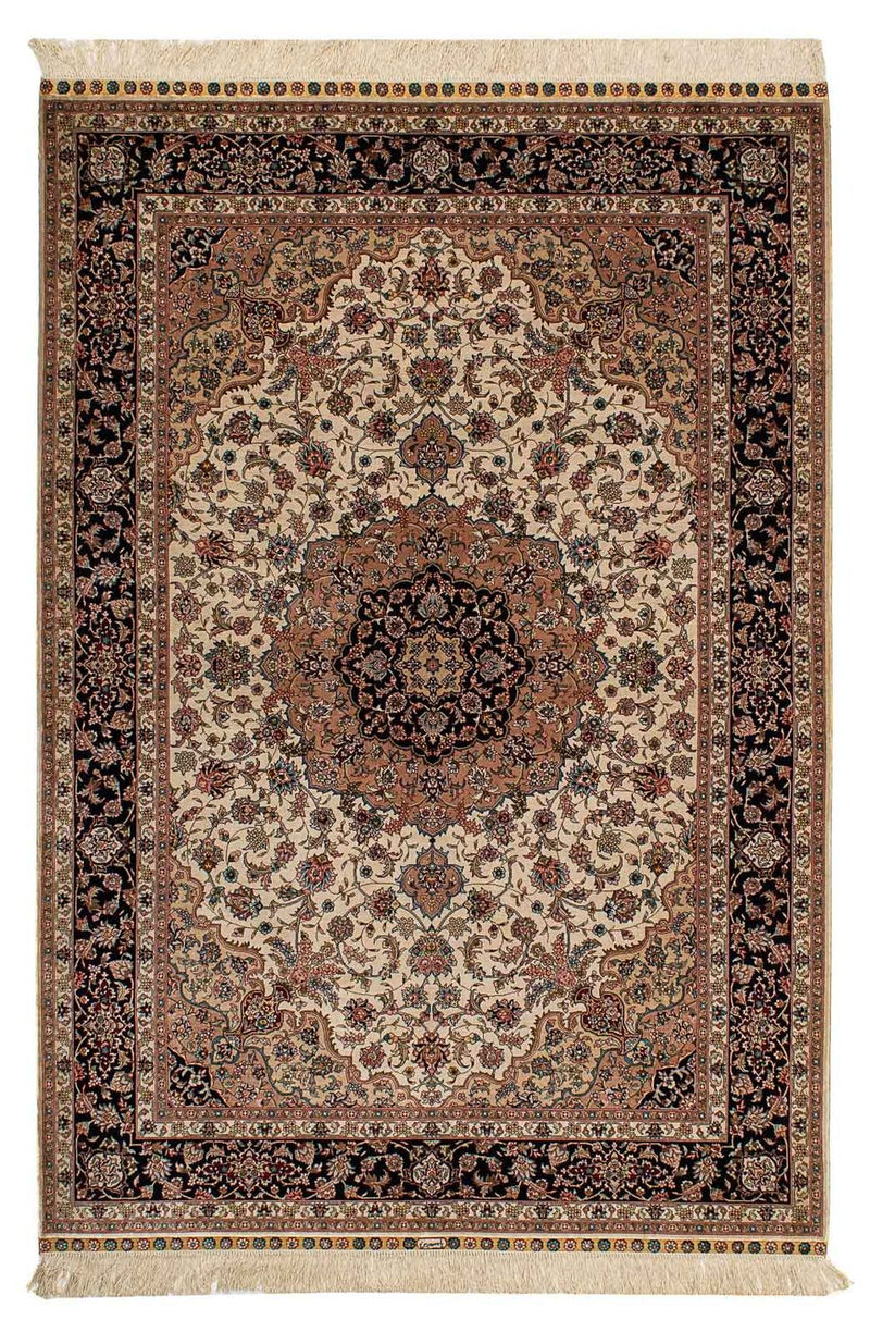 中国シルク 絨毯 183x122cm - ペルシャ絨毯