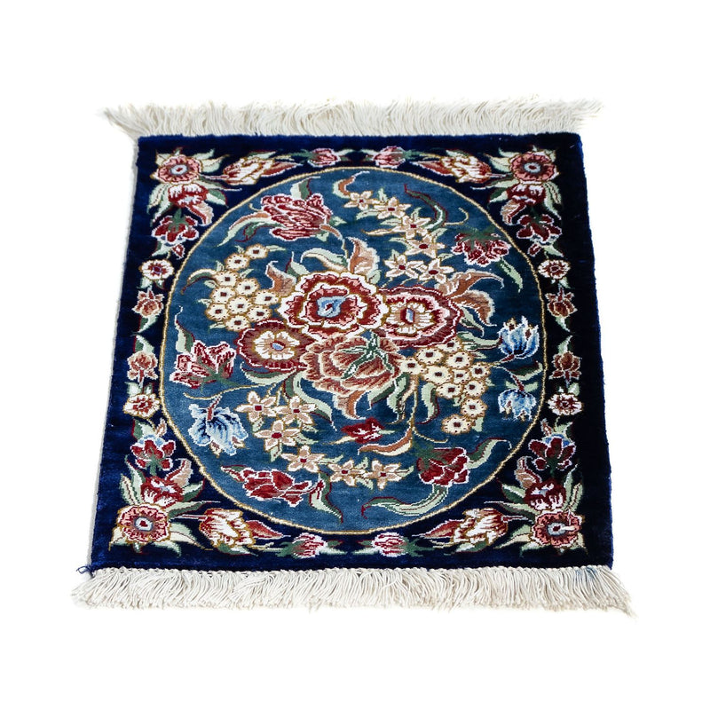ゴム - シルク 絨毯 40x28cm - ペルシャ絨毯