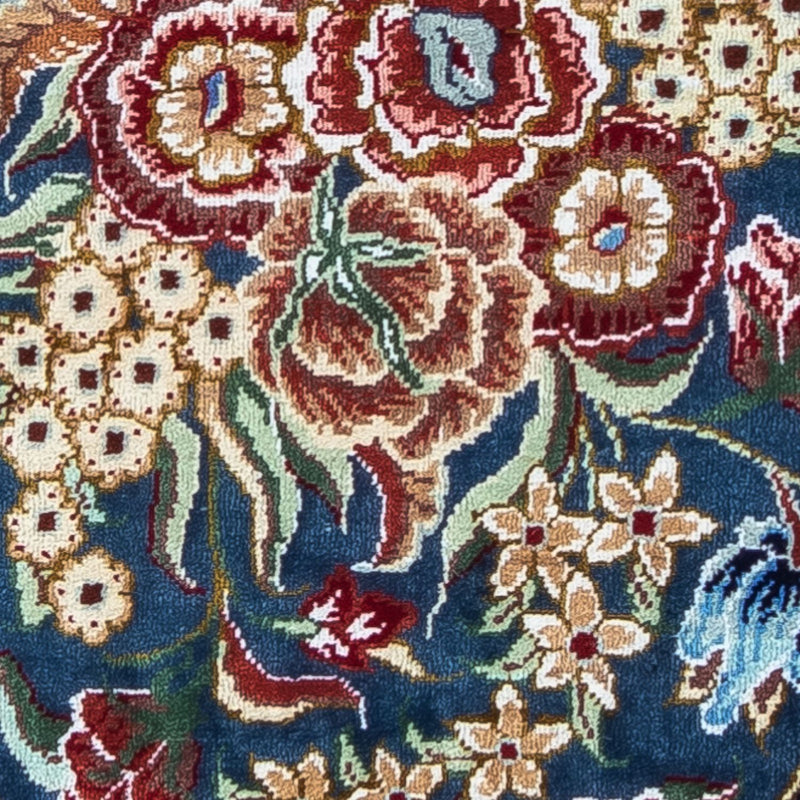 ゴム - シルク 絨毯 40x28cm - ペルシャ絨毯