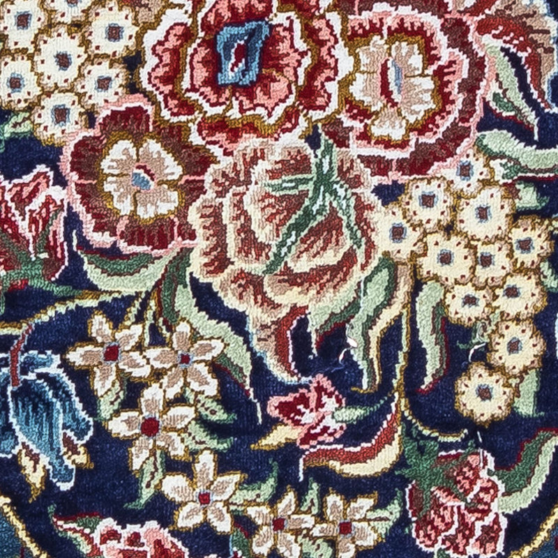 ゴム - シルク 絨毯 40x28cm - ペルシャ絨毯