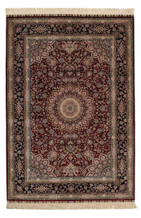 中国シルク 絨毯 183x122cm - ペルシャ絨毯 – product image