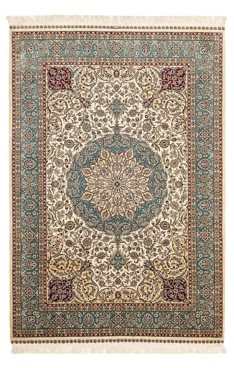 中国シルク 絨毯 183x122cm - ペルシャ絨毯