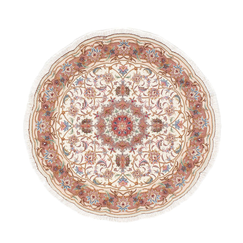 タブリーズ - 50 Raj 絨毯 105x105cm - ペルシャ絨毯