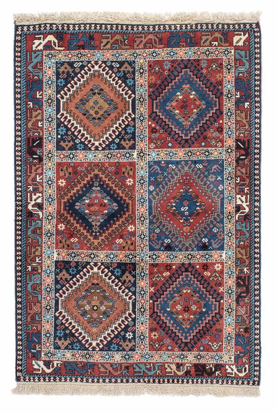 ヤラメ 絨毯 100x144cm - ペルシャ絨毯