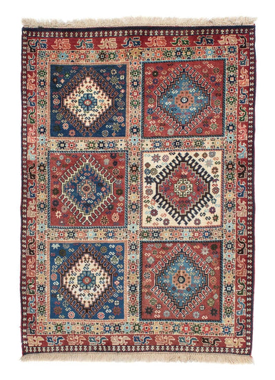 ヤラメ 絨毯 100x145cm - ペルシャ絨毯