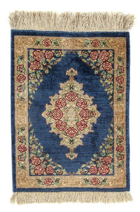 ゴム - シルク 絨毯 39x28cm - ペルシャ絨毯 – product image