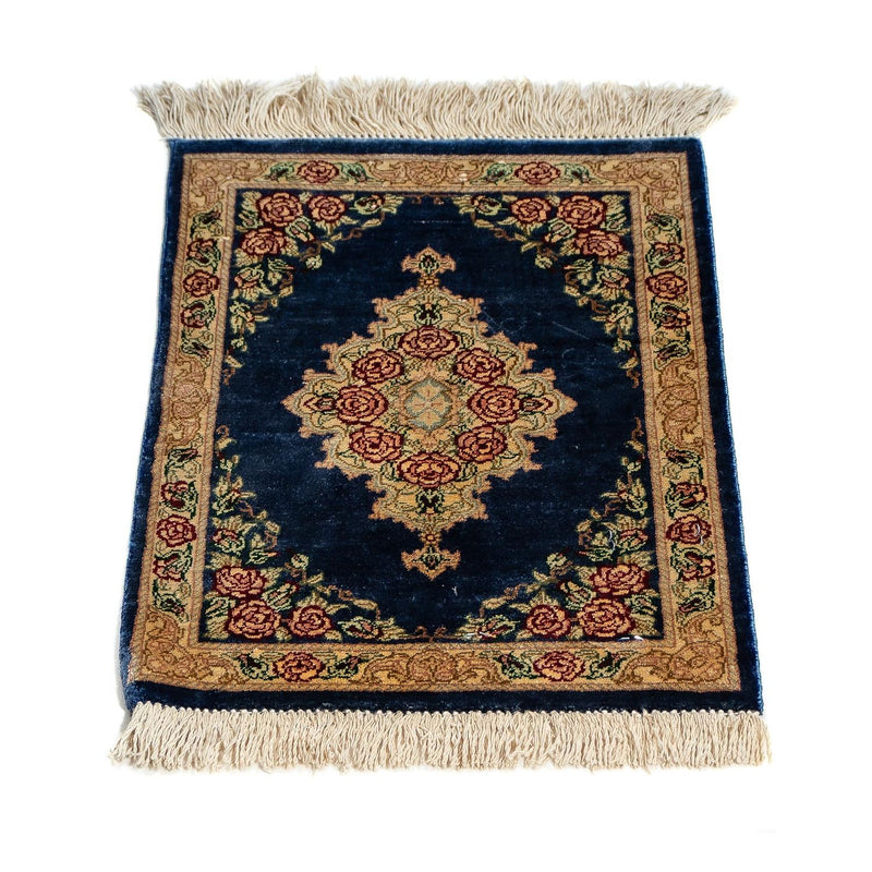 ゴム - シルク 絨毯 40x28cm - ペルシャ絨毯