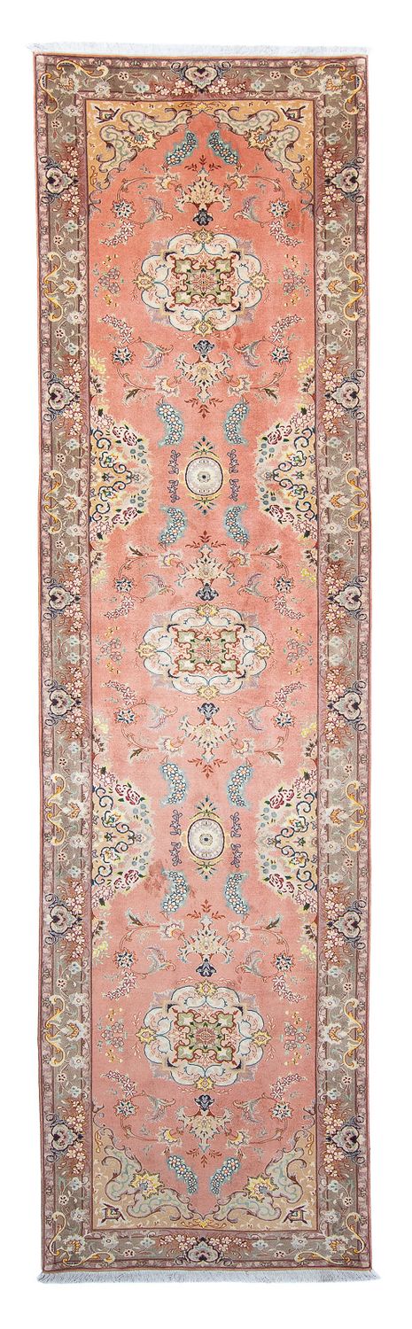 タブリーズ - 50 Raj 絨毯 389x93cm - ペルシャ絨毯