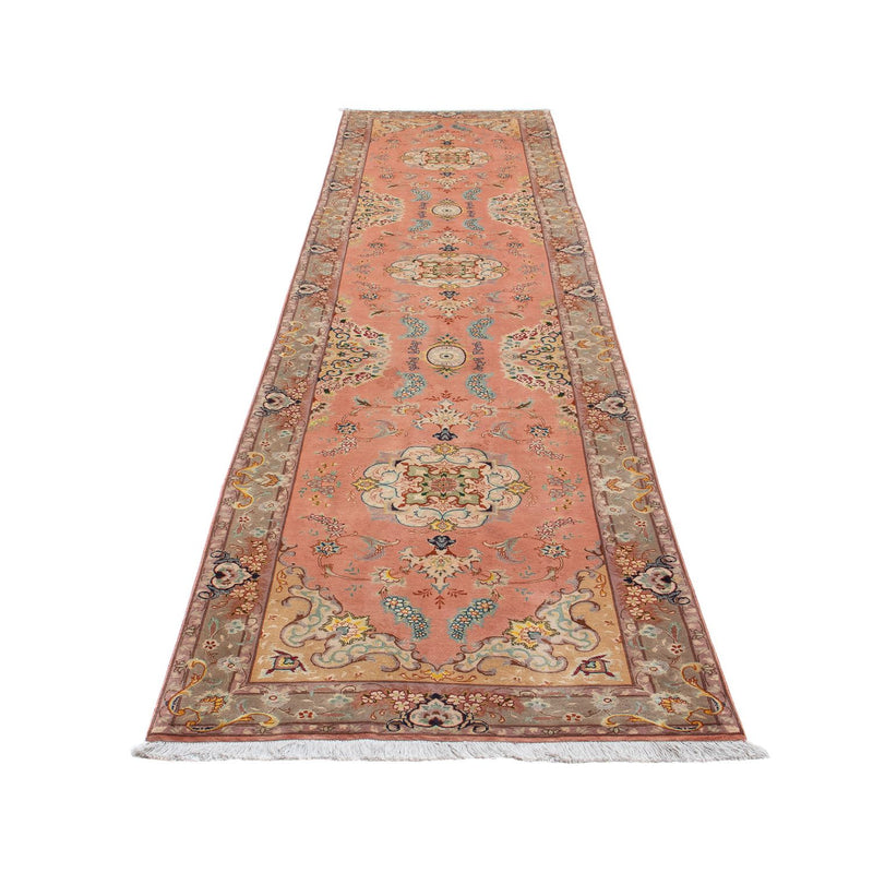 タブリーズ - 50 Raj 絨毯 389x93cm - ペルシャ絨毯