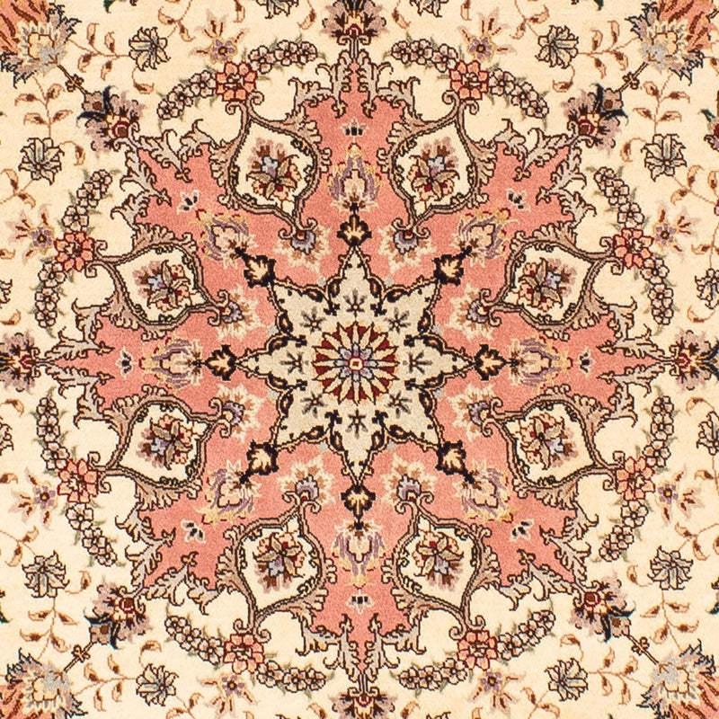 タブリーズ - 50 Raj 絨毯 150x150cm - ペルシャ絨毯