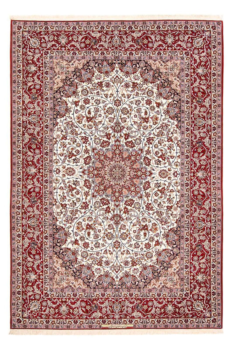 イスファハン 絨毯 308x206cm - ペルシャ絨毯