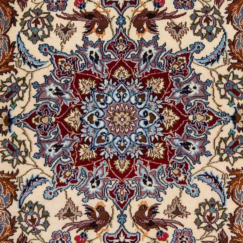 イスファハン 絨毯 100x73cm - ペルシャ絨毯