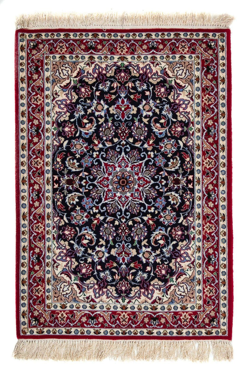 イスファハン 絨毯 104x73cm - ペルシャ絨毯