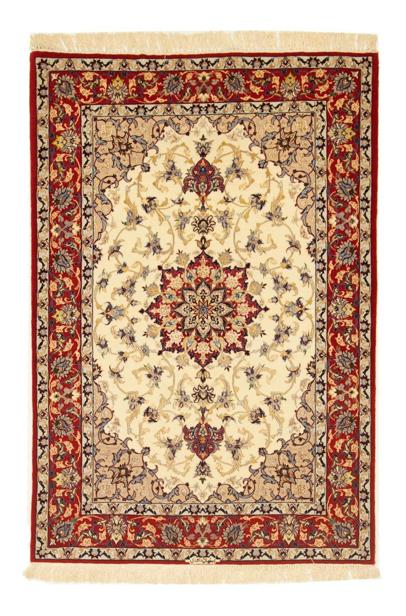イスファハン 絨毯 163x111cm - ペルシャ絨毯