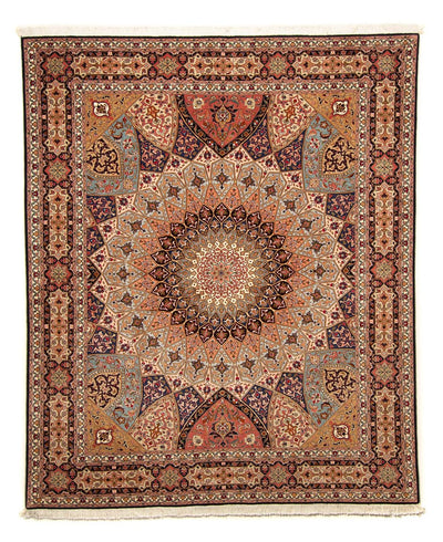 タブリーズ - 50 Raj 絨毯 205x242cm - ペルシャ絨毯