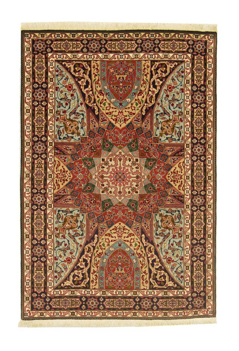 タブリーズ - 50 Raj 絨毯 151x102cm - ペルシャ絨毯