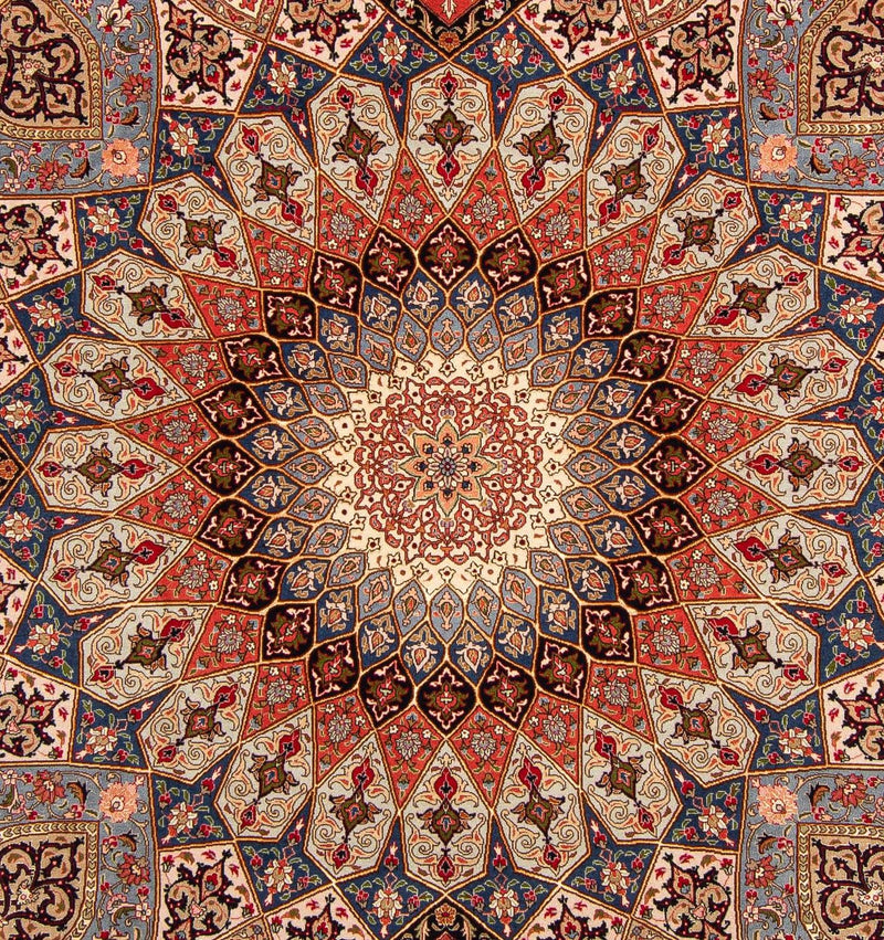 タブリーズ - 50 Raj 絨毯 252x205cm - ペルシャ絨毯