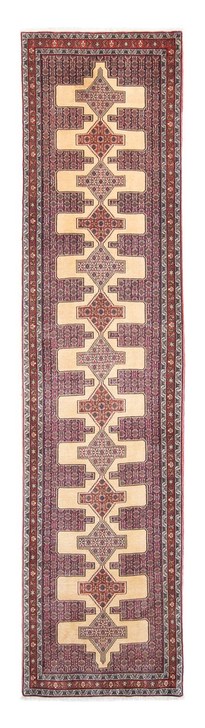 センネ 絨毯 381x86cm - ペルシャ絨毯