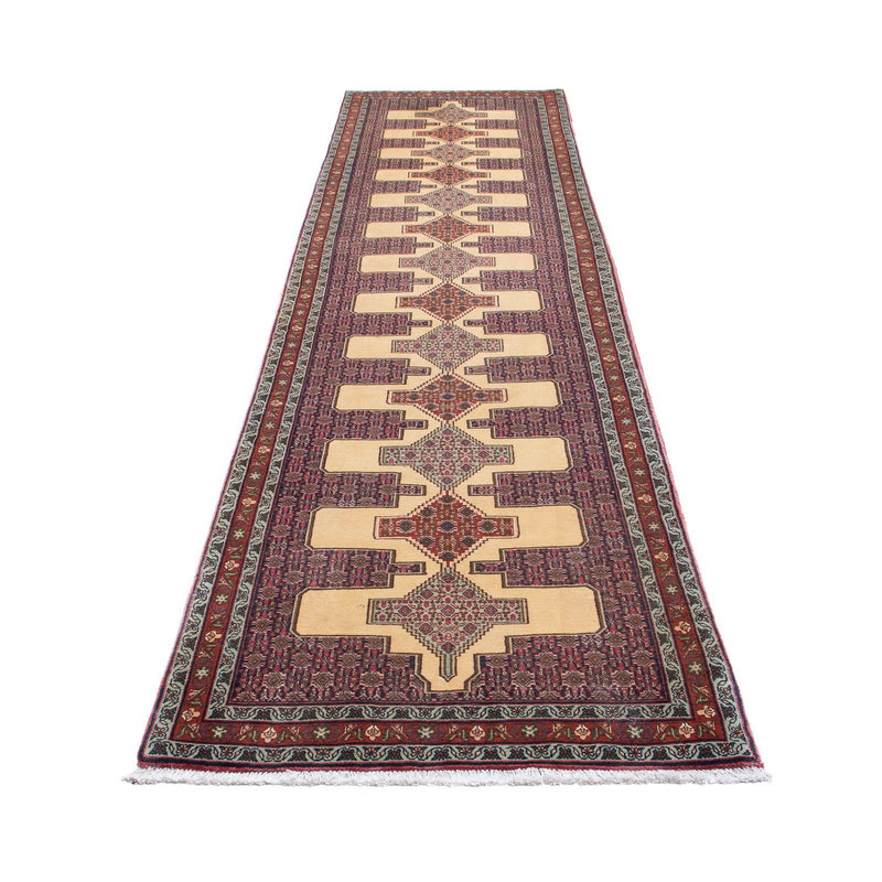 センネ 絨毯 381x86cm - ペルシャ絨毯
