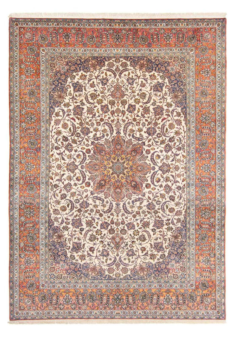 イスファハン 絨毯 362x255cm - ペルシャ絨毯