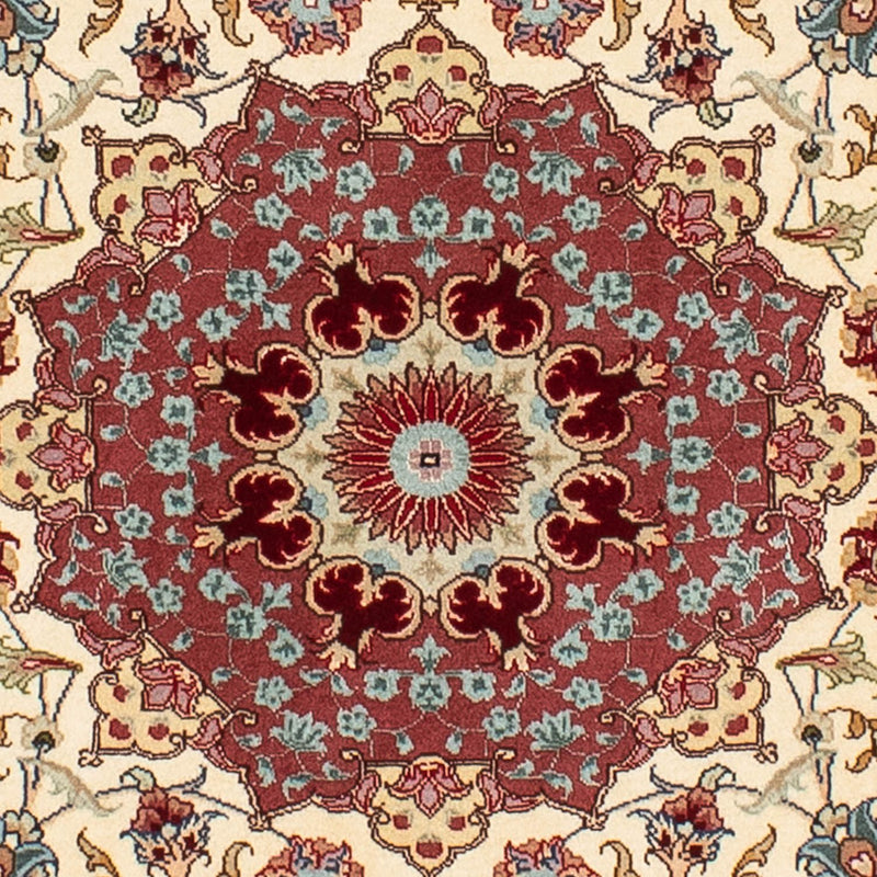 タブリーズ - 50 Raj 絨毯 145x145cm - ペルシャ絨毯