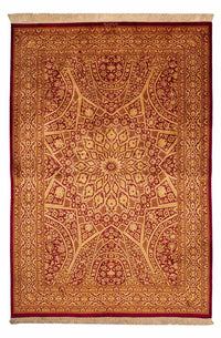 ゴム - シルク 絨毯 216x132cm - ペルシャ絨毯 – product image