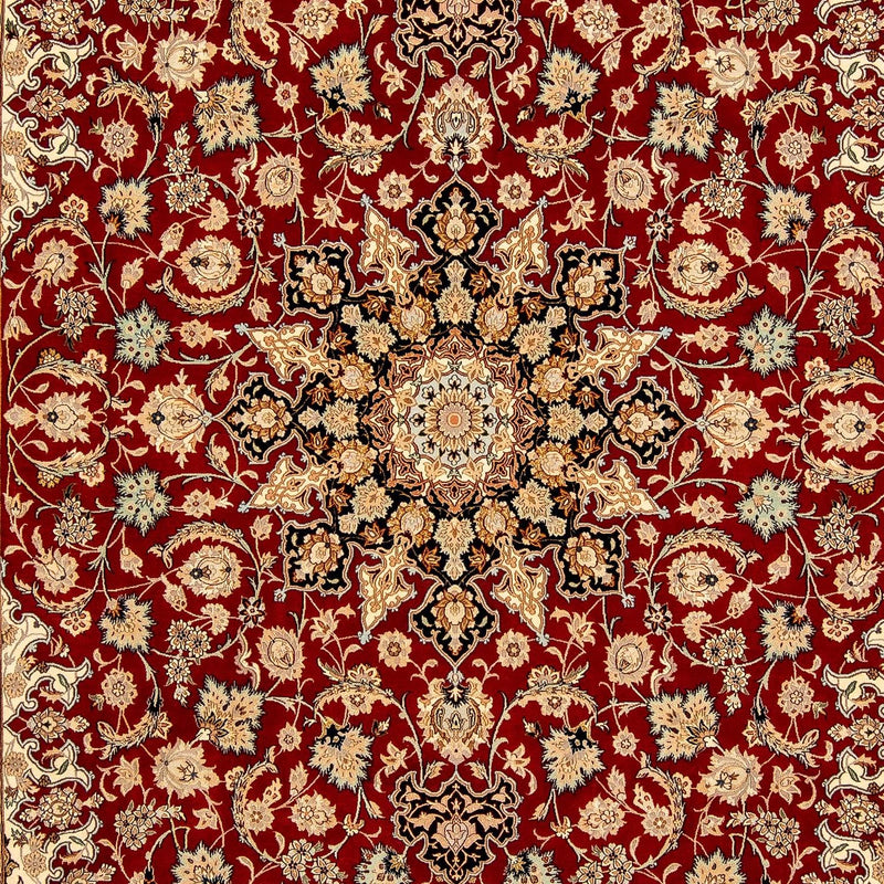 イスファハン 絨毯 357x249cm - ペルシャ絨毯