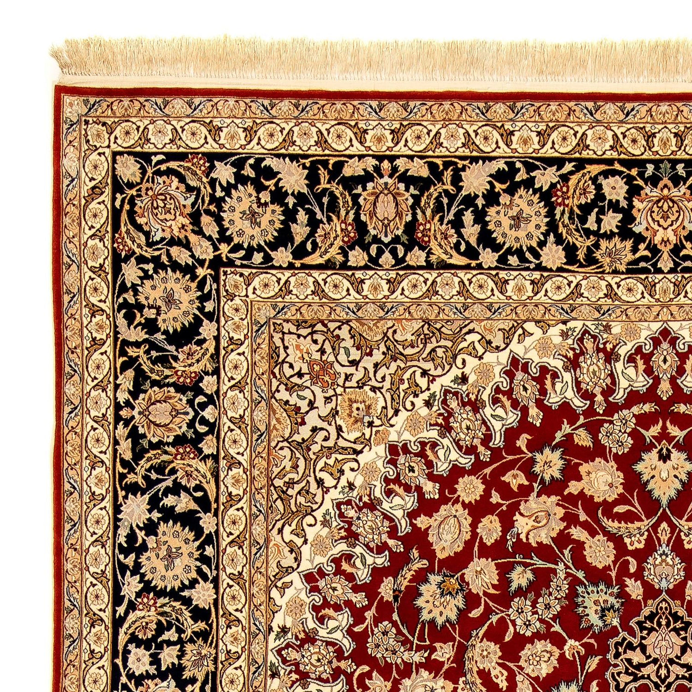 イスファハン 絨毯 357x249cm - ペルシャ絨毯