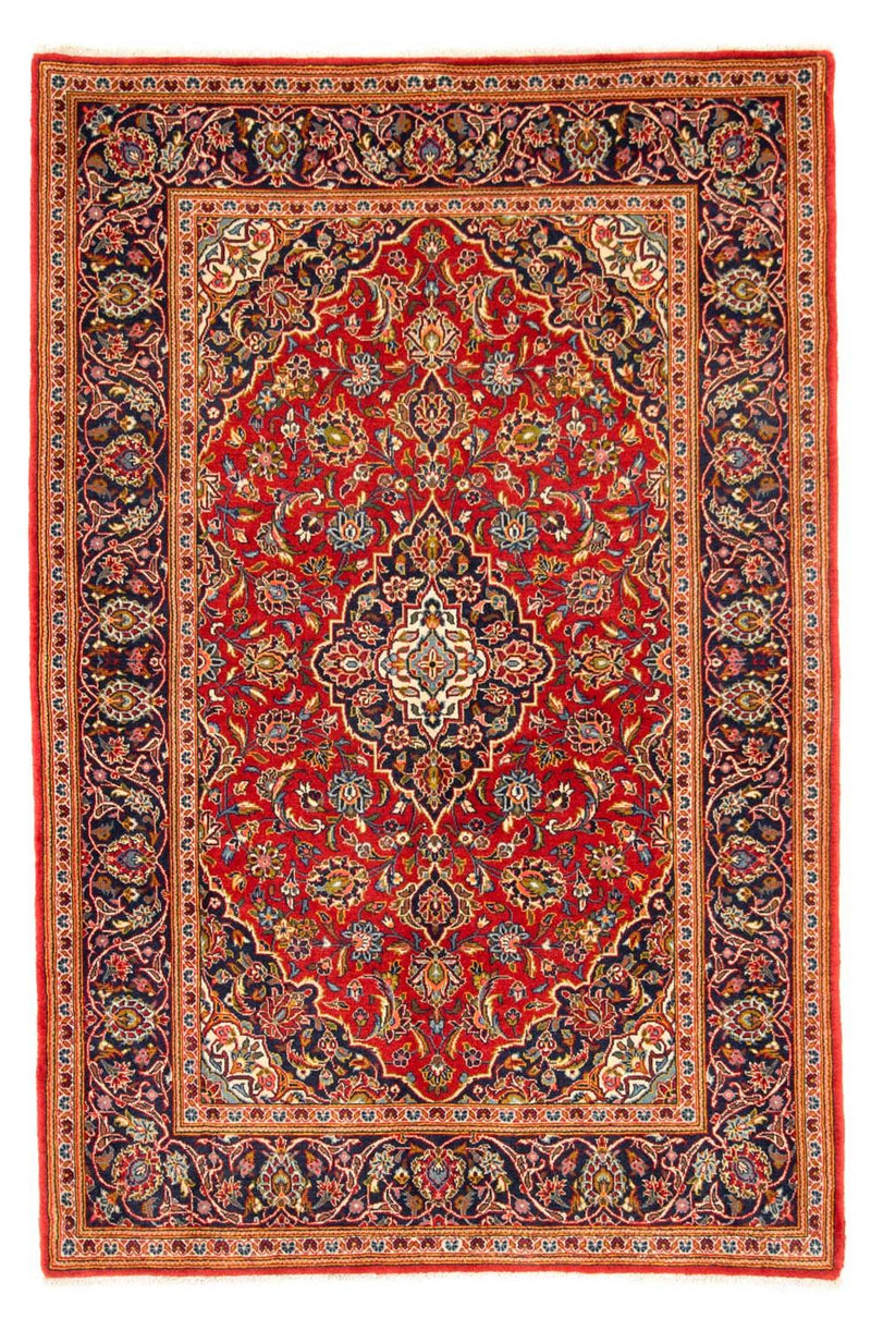 カシャーン 絨毯 217x142cm - ペルシャ絨毯