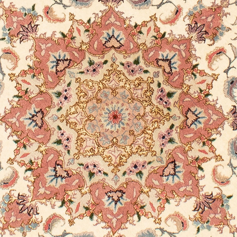 タブリーズ - 50 Raj 絨毯 150x150cm - ペルシャ絨毯