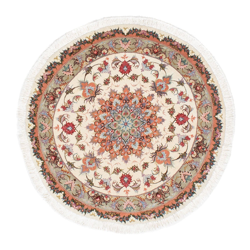 タブリーズ - 50 Raj 絨毯 100x100cm - ペルシャ絨毯