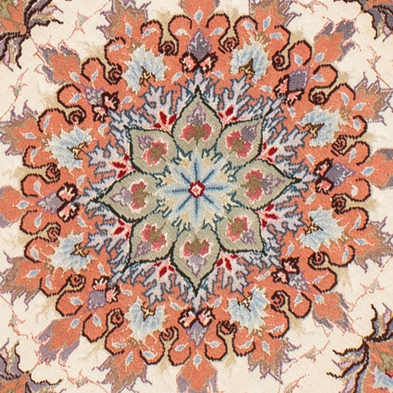 タブリーズ - 50 Raj 絨毯 100x100cm - ペルシャ絨毯