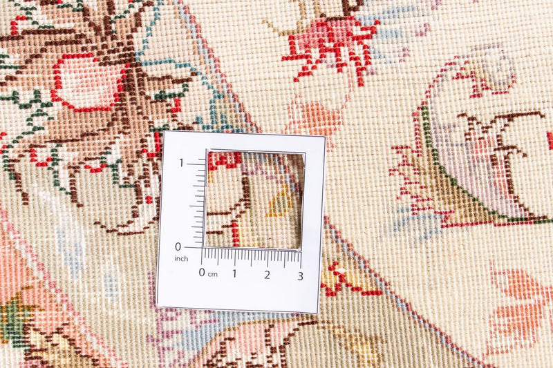 タブリーズ - 50 Raj 絨毯 100x100cm - ペルシャ絨毯