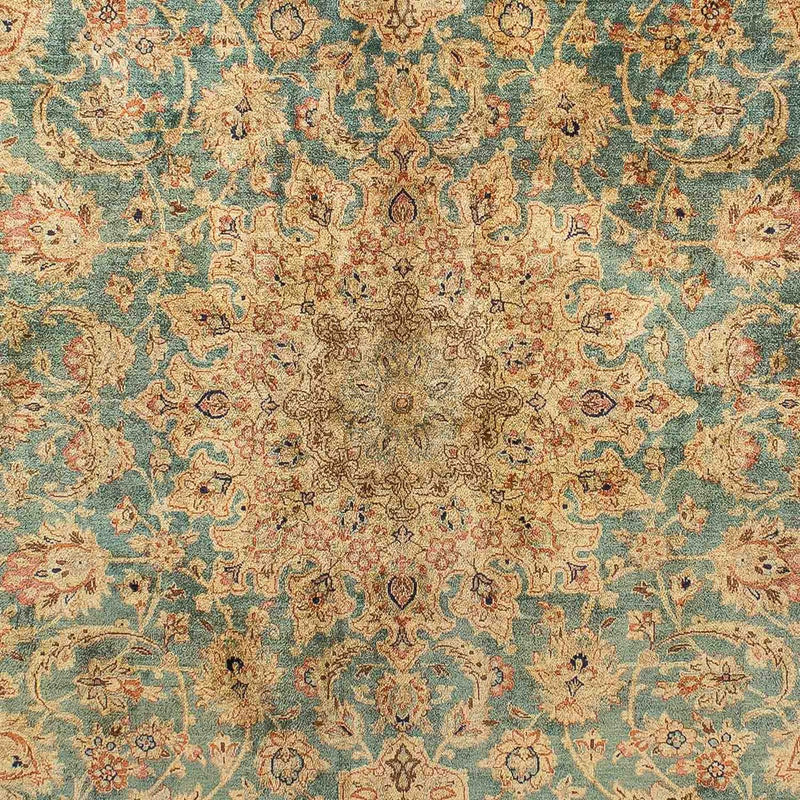 ゴム - シルク 絨毯 216x132cm - ペルシャ絨毯