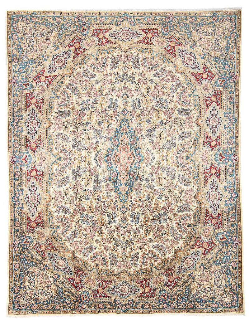 ラフサンジャン 絨毯 390x303cm - ペルシャ絨毯