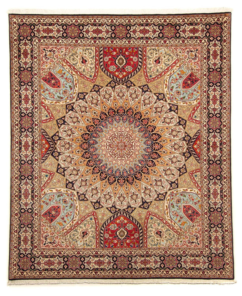 タブリーズ - 50 Raj 絨毯 246x205cm - ペルシャ絨毯