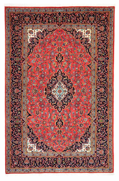 カシャーン 絨毯 144x218cm - ペルシャ絨毯