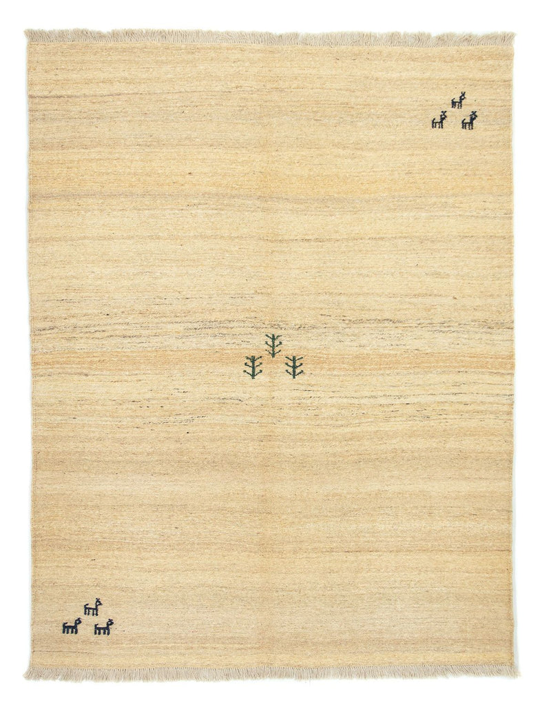 ペルシャギャベ 絨毯 204x156cm - ペルシャウールラグ