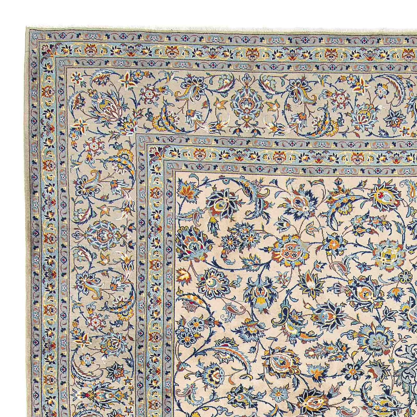カシャーン 絨毯 398x303cm - ペルシャ絨毯