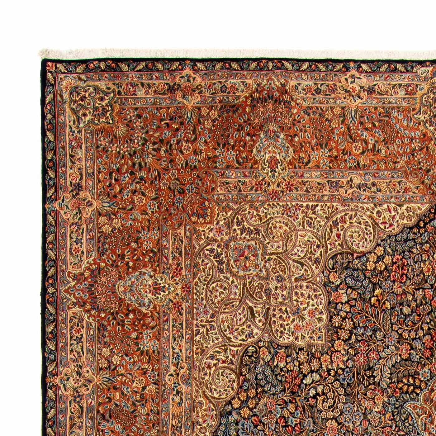 ラフサンジャン 絨毯 400x302cm - ペルシャ絨毯