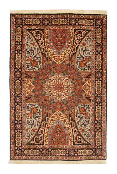 タブリーズ - 50 Raj 絨毯 100x153cm - ペルシャ絨毯