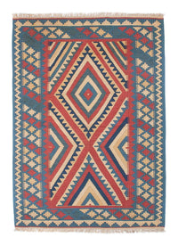 キリム ファルス 絨毯 117x155cm - ブルー – product image